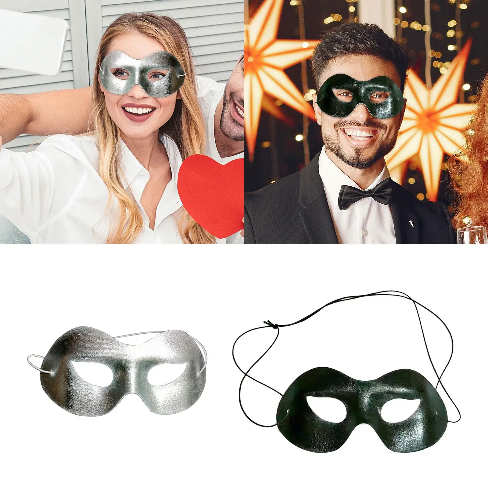 Masquerade Mask Decorative Costume Accessory Mardi Gras Mask for Roles Play Valentine's Day Gifts Dance Party Favor Fancy Dress