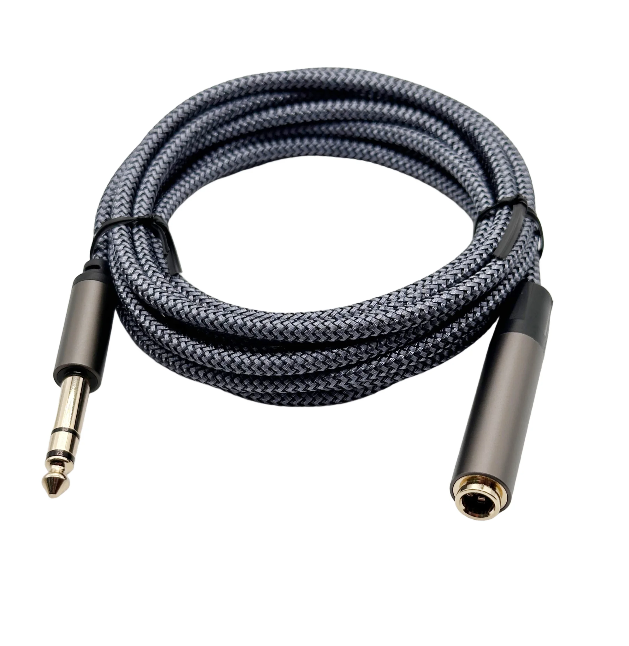 

6.35mm 1/4" TRS Male to Female Stereo Adapter Jack, Quarter Inch Headphone Guitar Extension Cable
