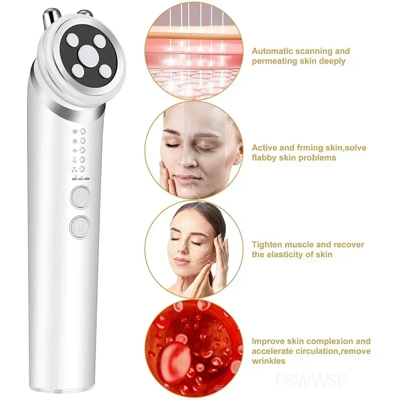 Masajeadores faciales EMS, máquina de líneas de estiramiento de la piel, dispositivos de belleza antienvejecimiento, eliminación de arrugas, masajeador Facial de ojos, herramienta de cuidado de la piel