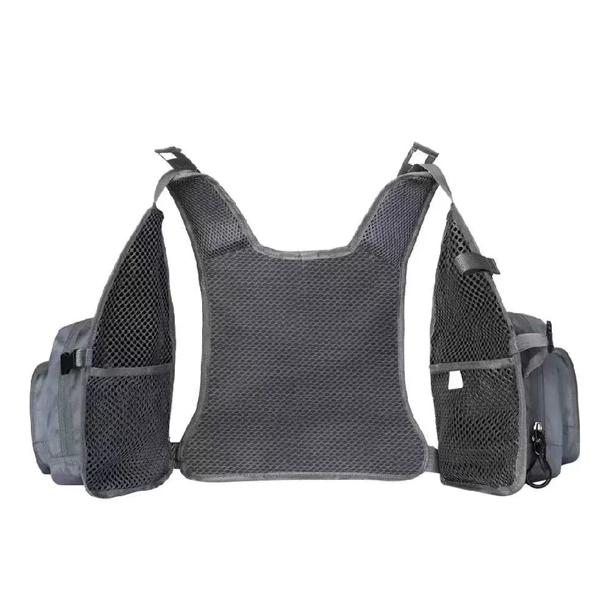 سترة صيد السمك خفيفة الوزن للغاية للرجال والنساء، حزمة صدر محمولة، مقاس واحد يناسب الجميع #6