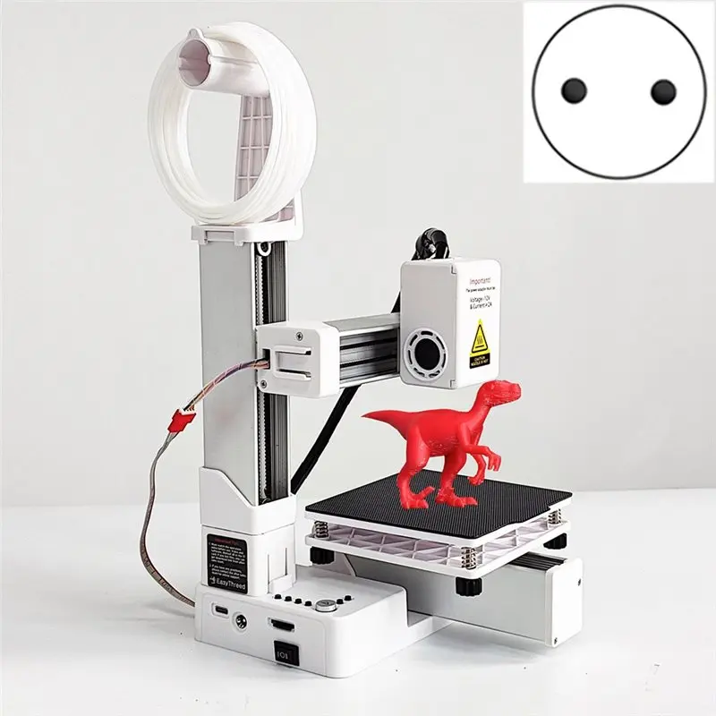 A23F-For Easythreed 3D Printer Entry Level Compatible With PLA TPU 1.75Mm Filament Include Power Adaptor EU Plug