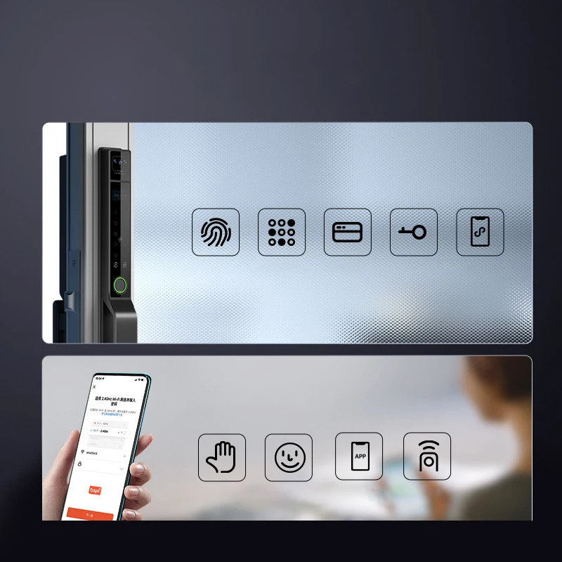 Waterproof IP65 Face Recognition Door Lock Smart Lock Tuya Wifi Fingerprint APP Remote Password IC Card Key Unlock