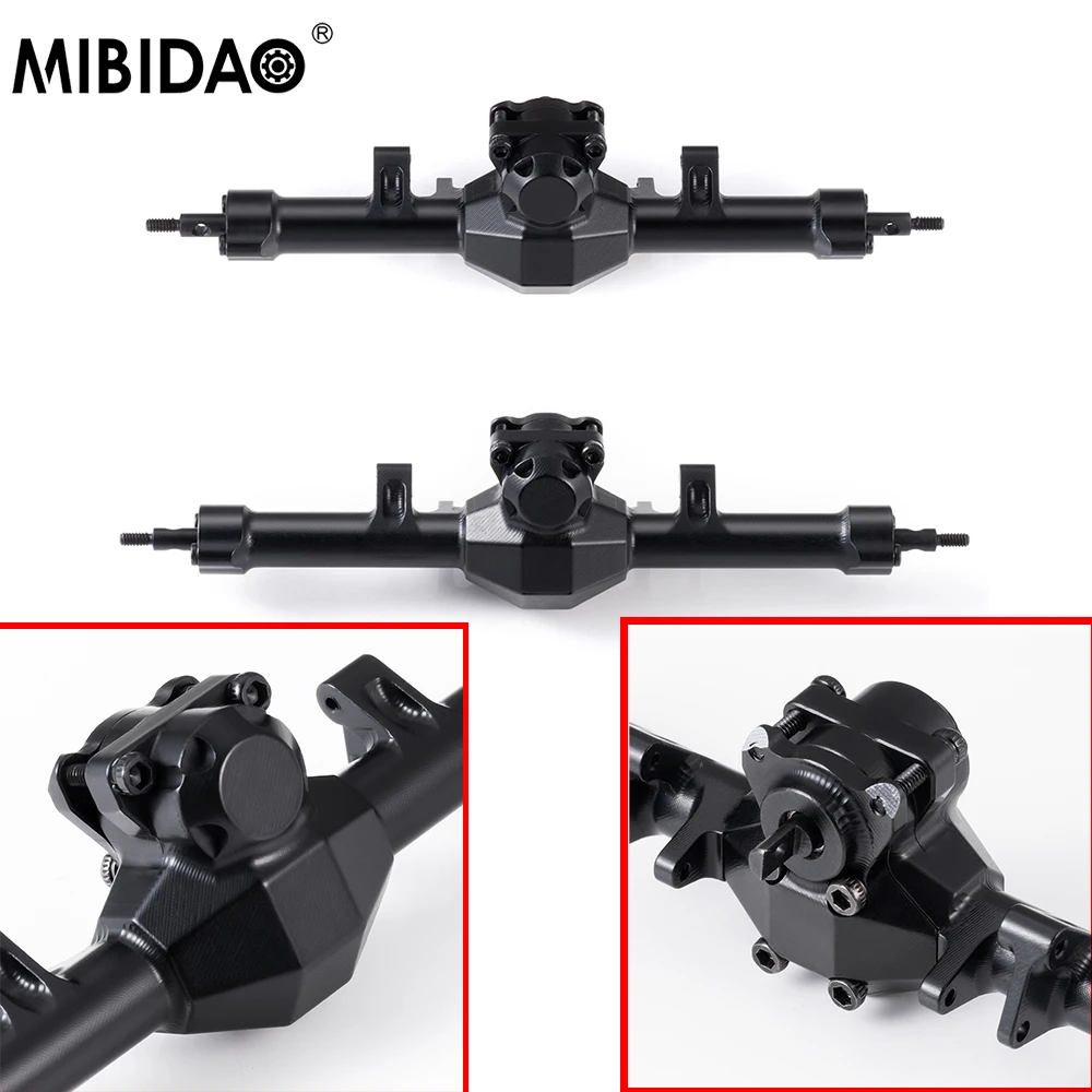 

Передние и задние оси из алюминиевого сплава MIBIDAO, комплект передних и задних осей в сборе для обновления 1/24 осевого SCX24 RC Crawler