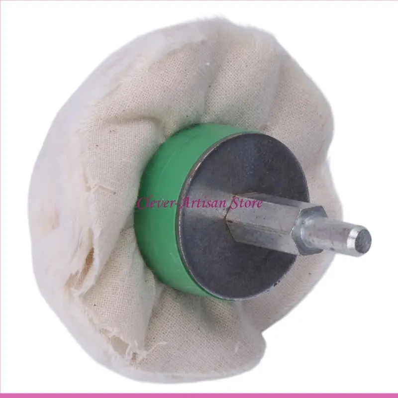

E06B New 3'' Cotton Dome Polishing Buffing Wheel Polish Drill 1/4'' Shank Brush
