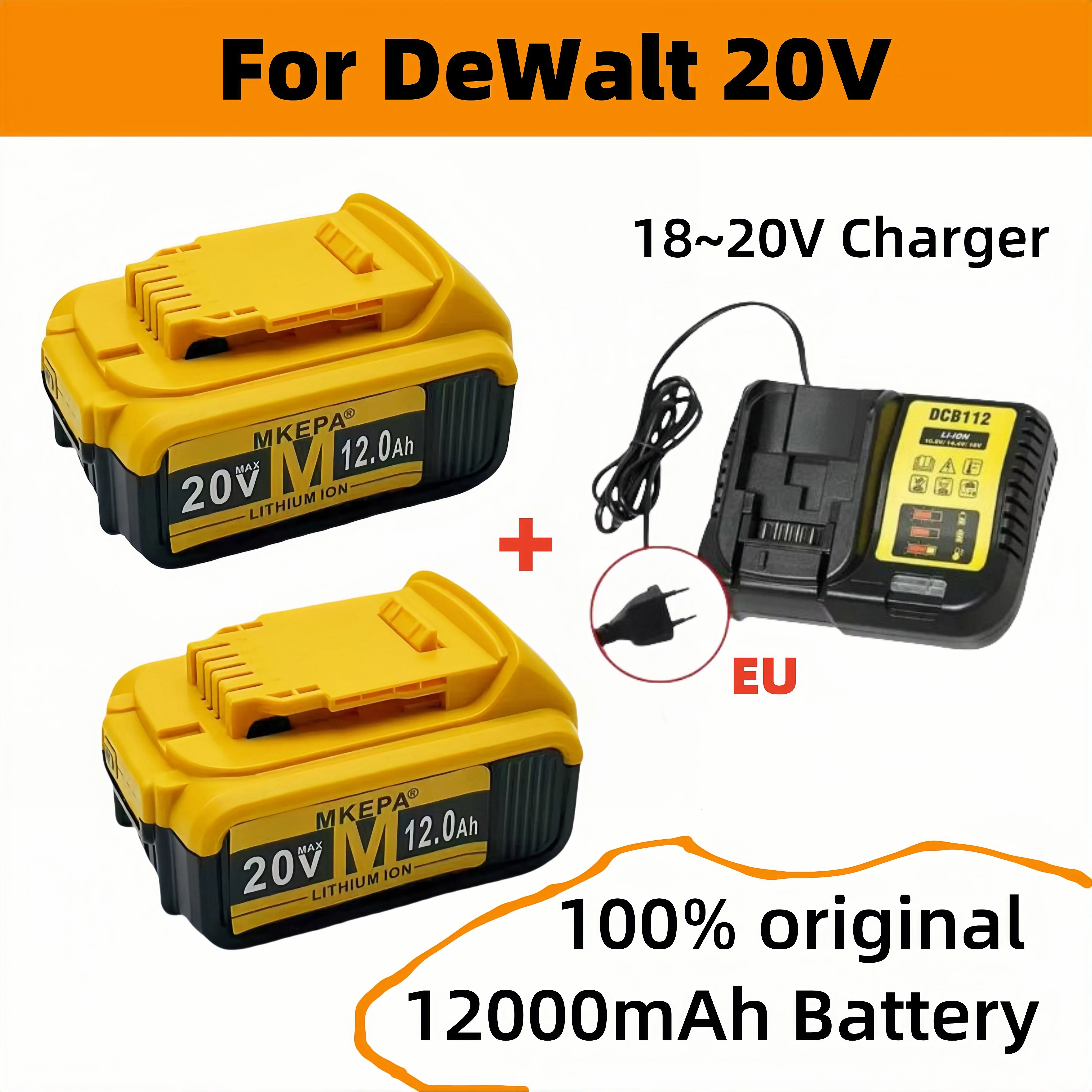 

Latest 100% original 12000mAh 20V dehydration power tool battery DCB206 20V 18.0Ah battery DCB206 20V battery DCB205 DCB200