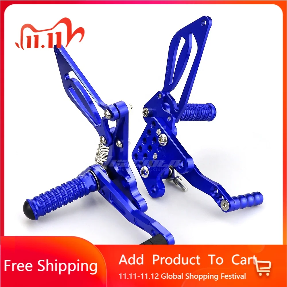 

STLF Pair Motorcycle CNC Rear Foot Brake Gear Step Raise Back Pedal Assembly Bracket for Ninja 300 Parts