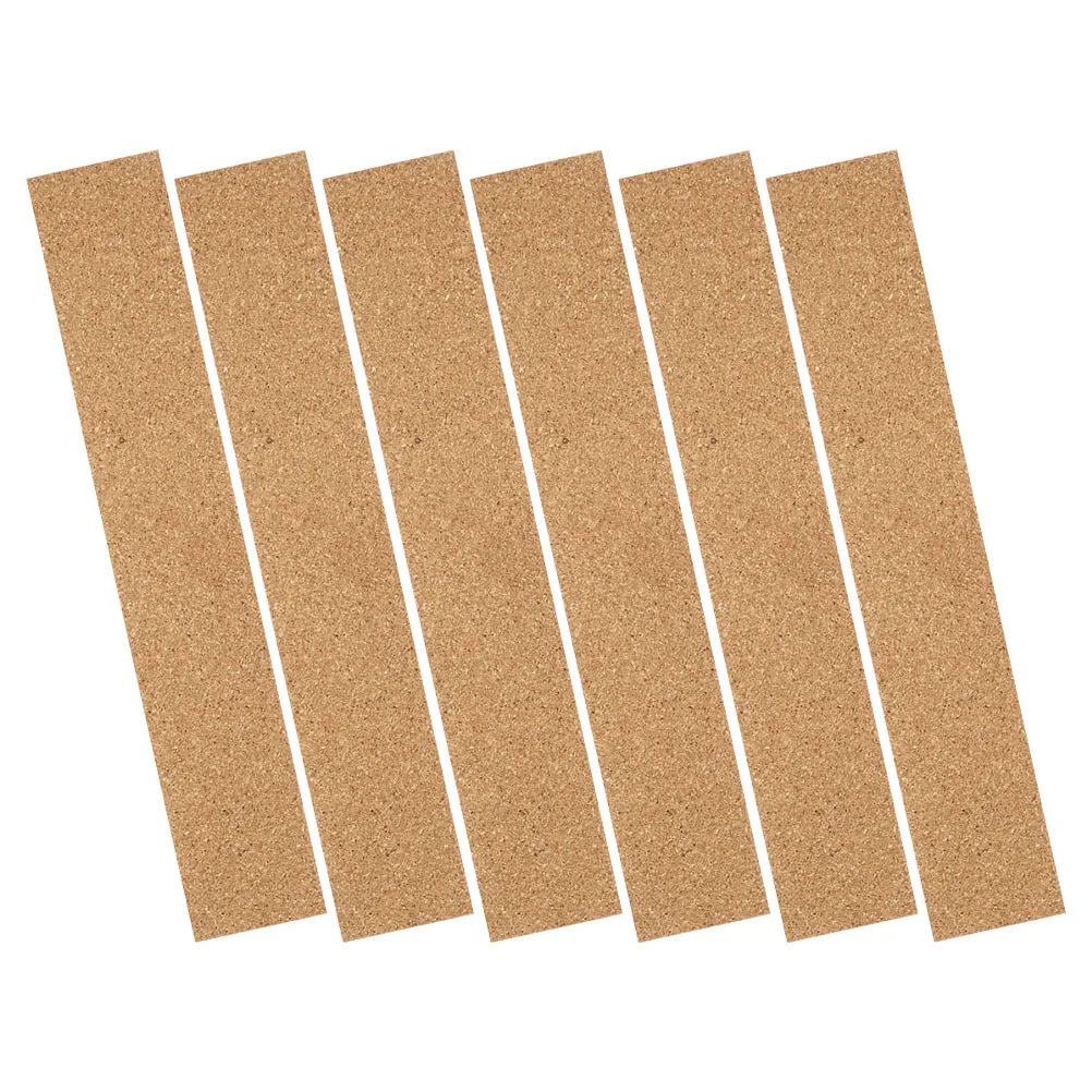 6 قطعة شرائط الفلين ذاتية اللصق بلاط الحائط بدون إطار للوحة الرسائل إعلان المكتب ديكور #4