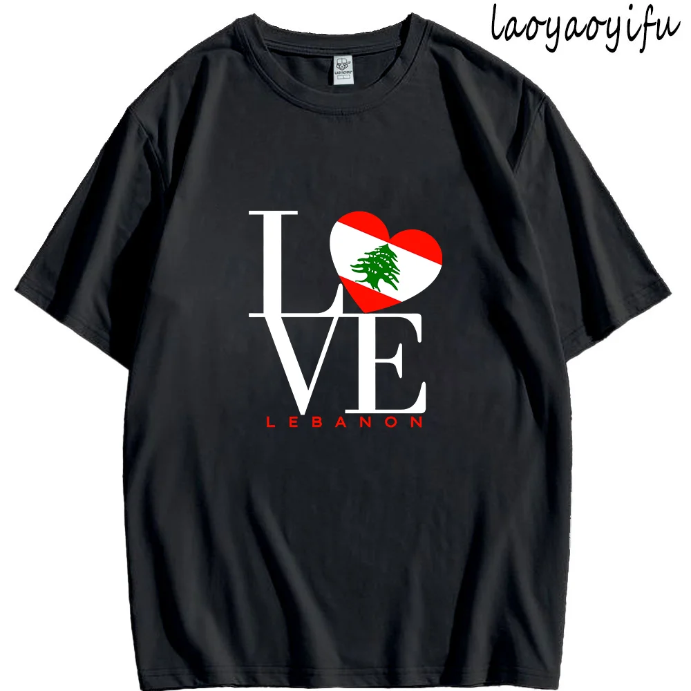 Líbano amor árvore tshirt bandeira do líbano estilo vintage roupas femininas t camisas de algodão gráfico ropa mujer moda streetwear