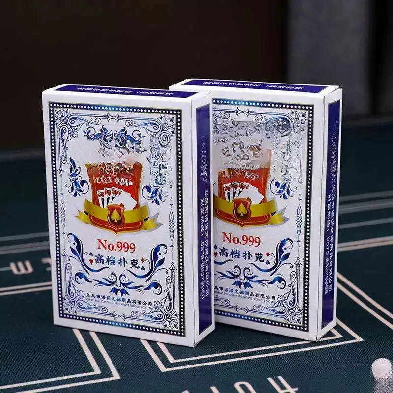 家庭用麻雀牌室向けの厚く硬くなったポーカーカード、ドゥ・ディ・チャンやその他のカードゲーム用の特別な壊れないポーカーカード