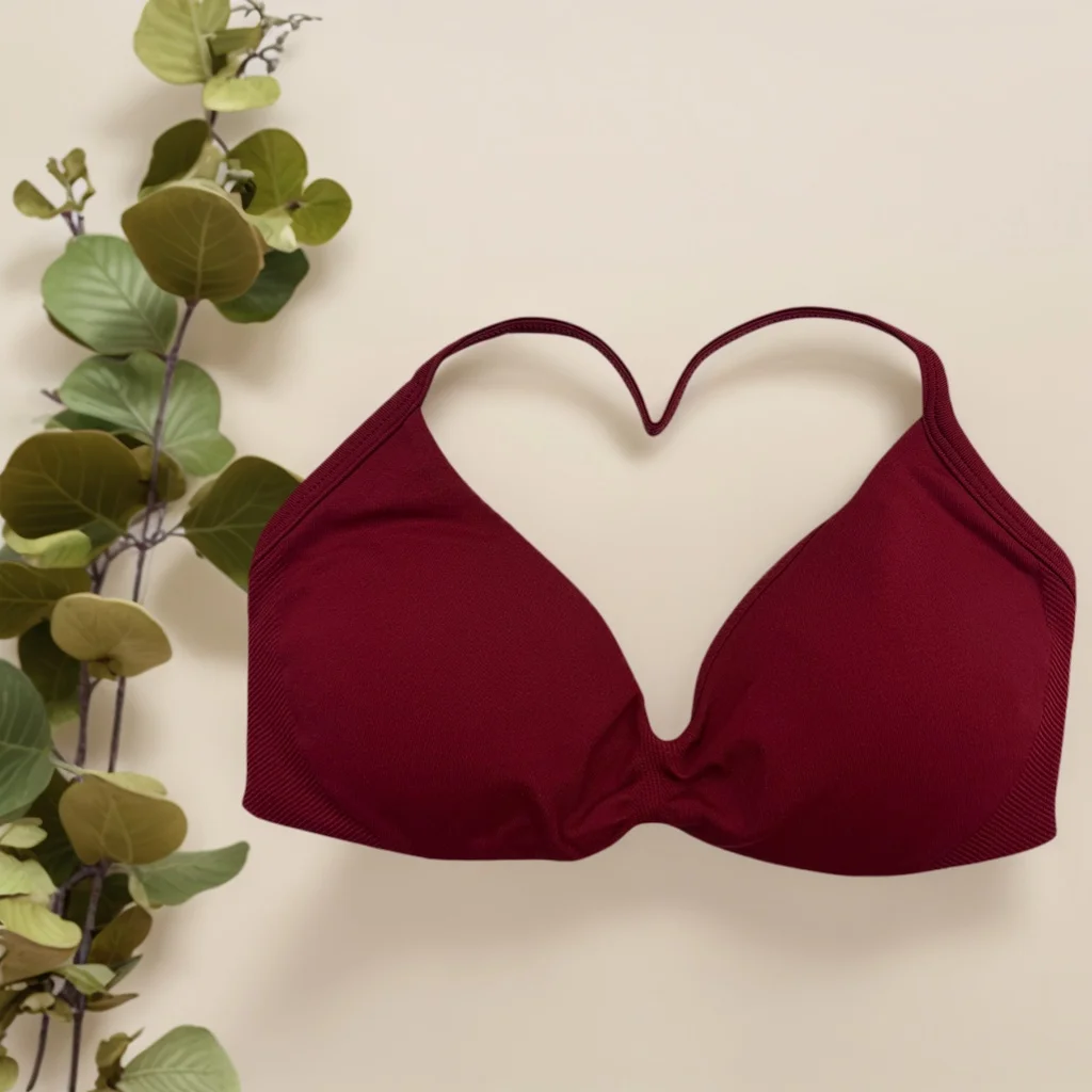 Sports Strappy Bra Yoga Underwear Women Gym Crop Top Running Exercise Backless Bra Support ActiveWear Fitness Workout Halter image 2