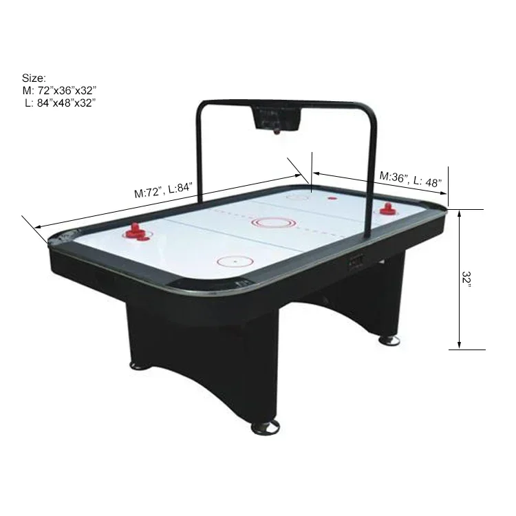High-End Quality Air Hockey Table Price 6Ft/7Ft Electronic Table Air Hockey
