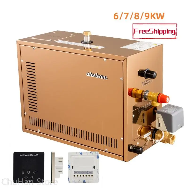 ChuHan 6/7/8/9KW Sauna Spa Steam Generator 220V/380V For Home Steam Shower Digital Controller Sauna Room SPA Steam Bath Machines