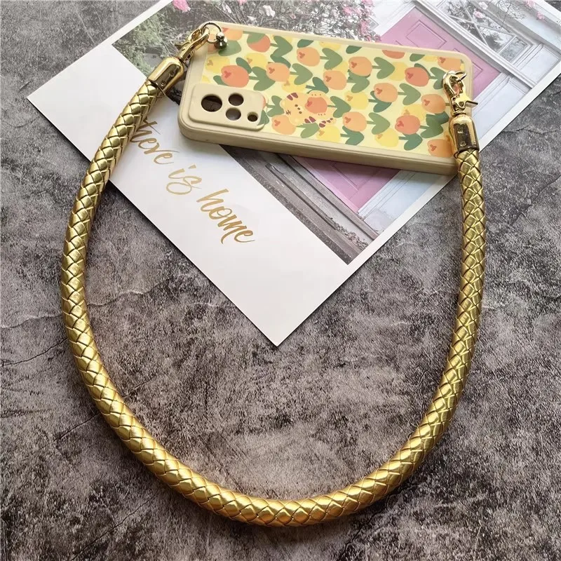 بو الجلود مضفر DIY حقيبة حزام استبدال قابل للتعديل حقيبة يد حزام سلسلة أبازيم معدنية ألوان متعددة لإكسسوارات المحفظة