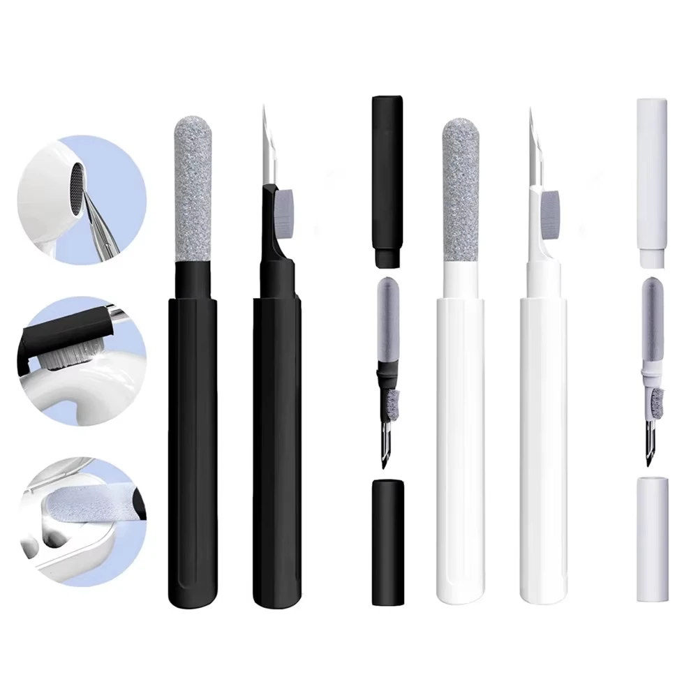 3 In1 Portable Bluetooth Earphone Earplugs Cleaning Pen For Airpods Pro 3 2 1 Practical Brush Cleaning Cleaner Sets For Galaxy