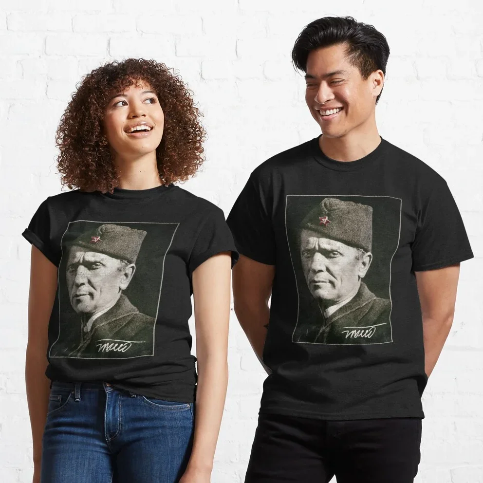 Marshal Josip Broz Tito Portrait Printed T Shirt. New 100% Cotton Short Sleeve O-Neck T-shirt Casual Clothing Mens Top