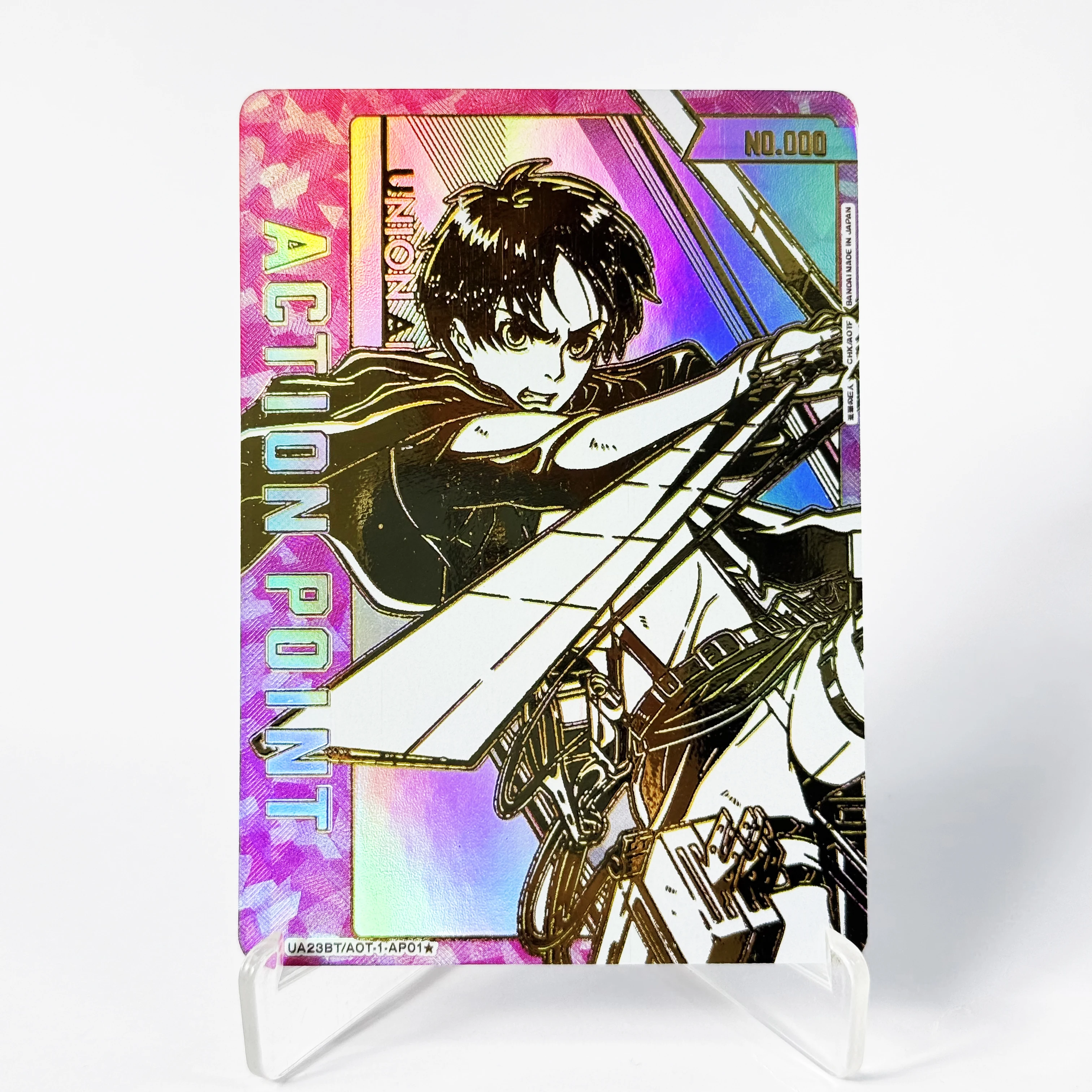 UNION ARENA Attack on Titan Eren/Mikasa/Levi SR Cards Japanese TCG Anime Collection Foil Card Single High Quality Proxy Cards