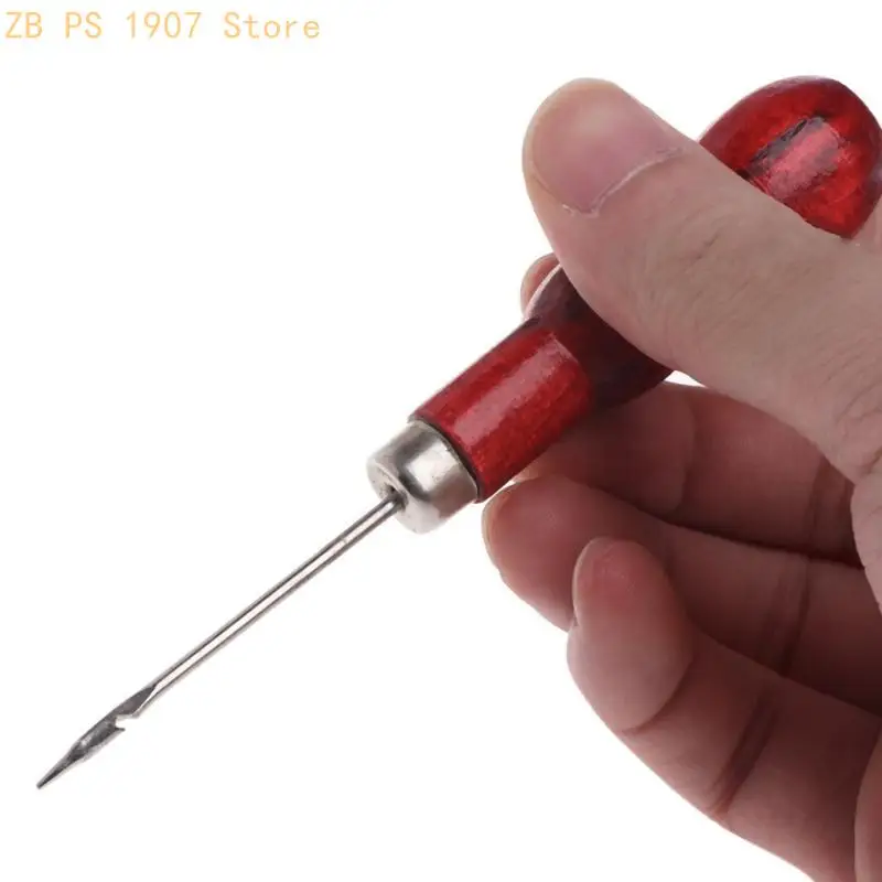 Jewelry Awl Repair Tools Stainless Steel Handle Bead Punches Sewing Pliers 55KA