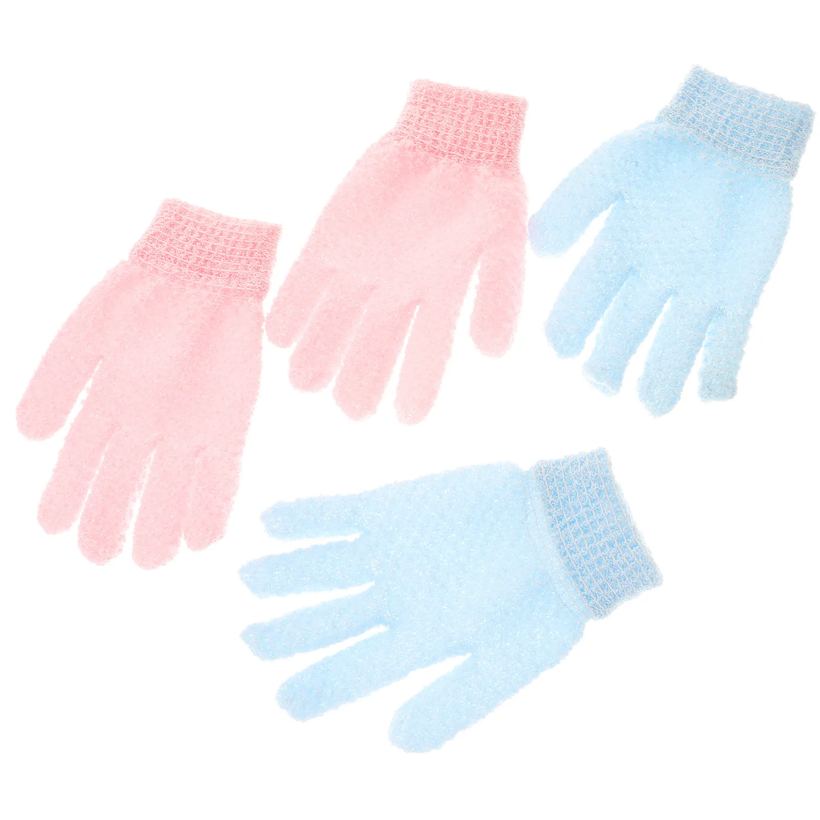 1Set High-Quality Bathing Gloves Exfoliating Shower Gloves for Back Cleaning Body Scrub Scrubber Rich Lather