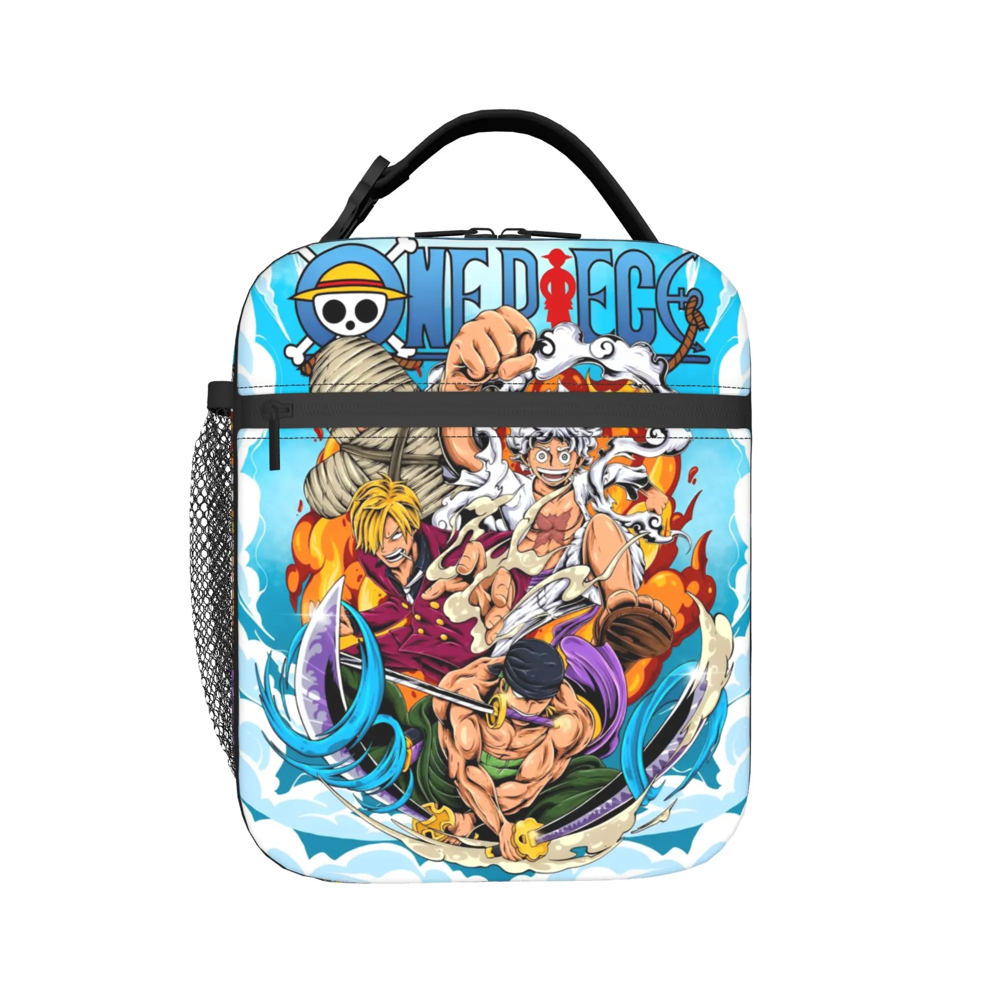 

luffys o-one-piece-e zoro Insulated Lunch Bags for Men Women Food Container Portable Thermal Cooler Lunch Box For Picnic