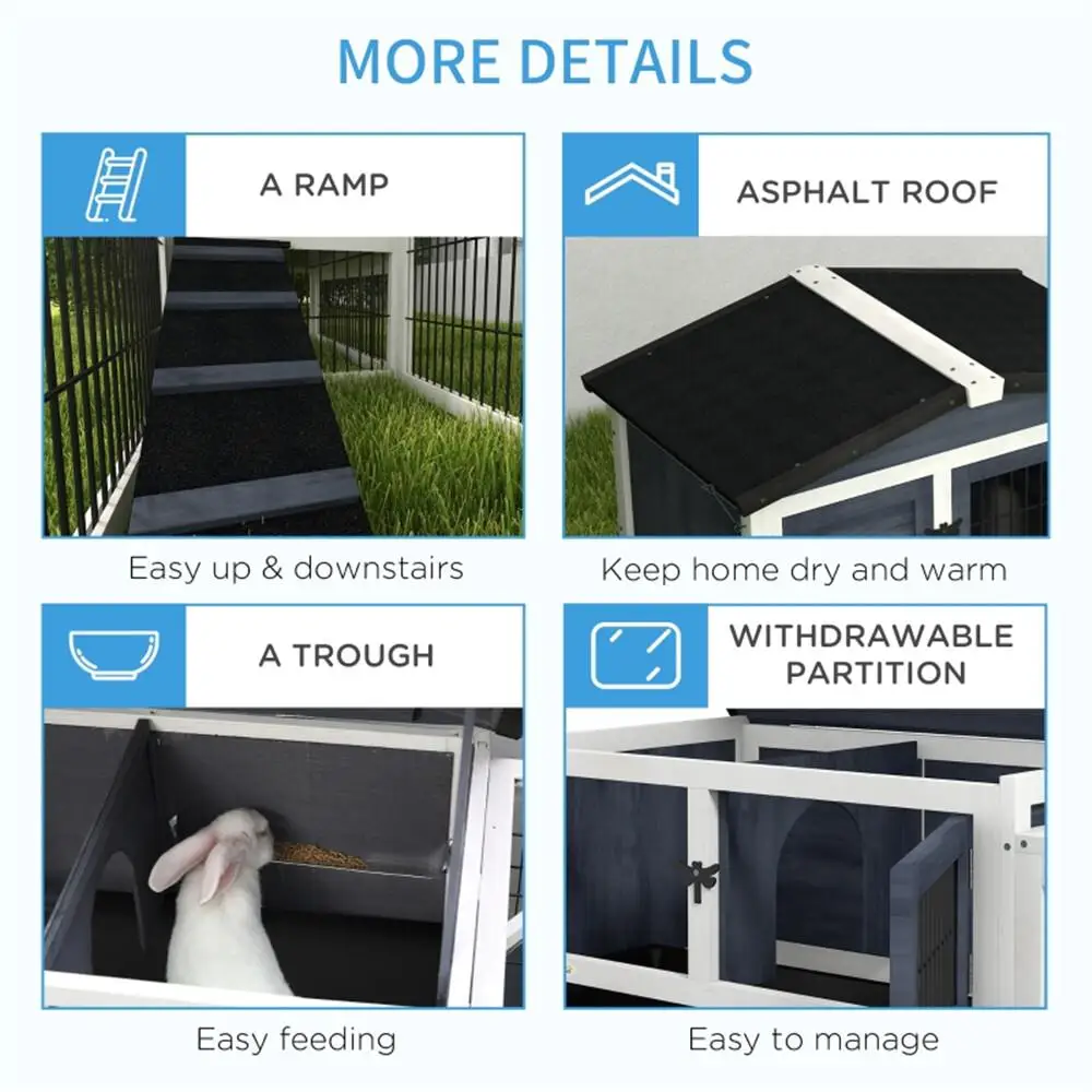 Portable Outdoor Rabbit Hutch for Safe Housing - Fast Shipping Available (Not Sold at)