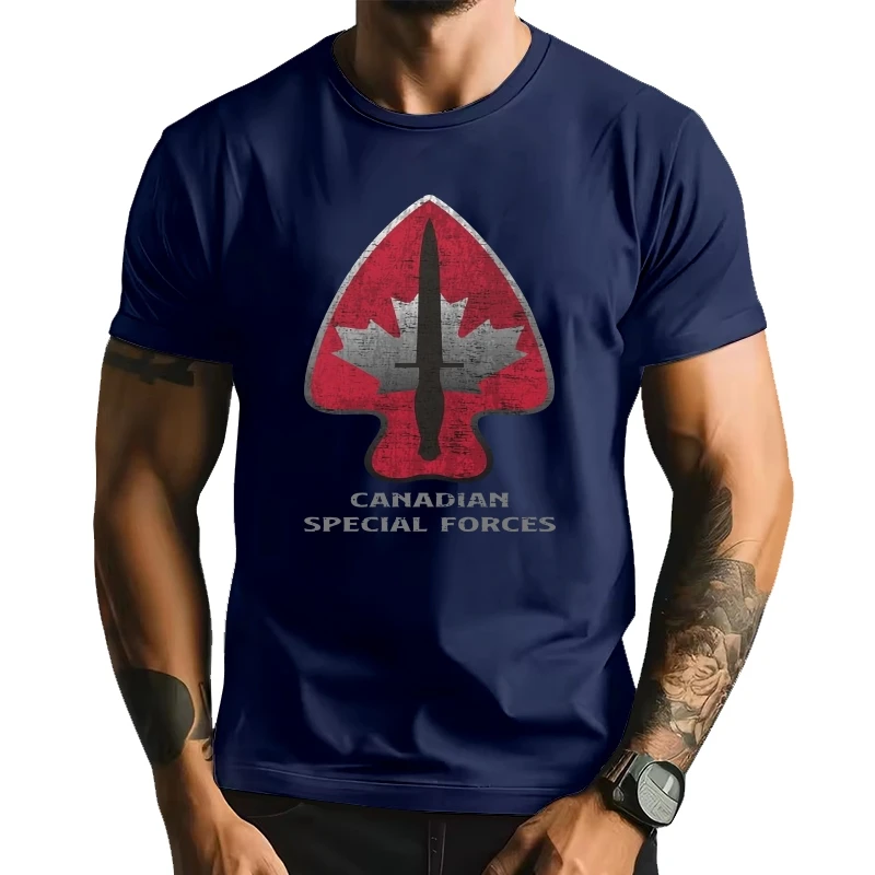 

Canadian Special Force Canadian Army JTF2 Men T-Shirt Short Sleeve Casual 100% Cotton O-Neck Summer TShirt