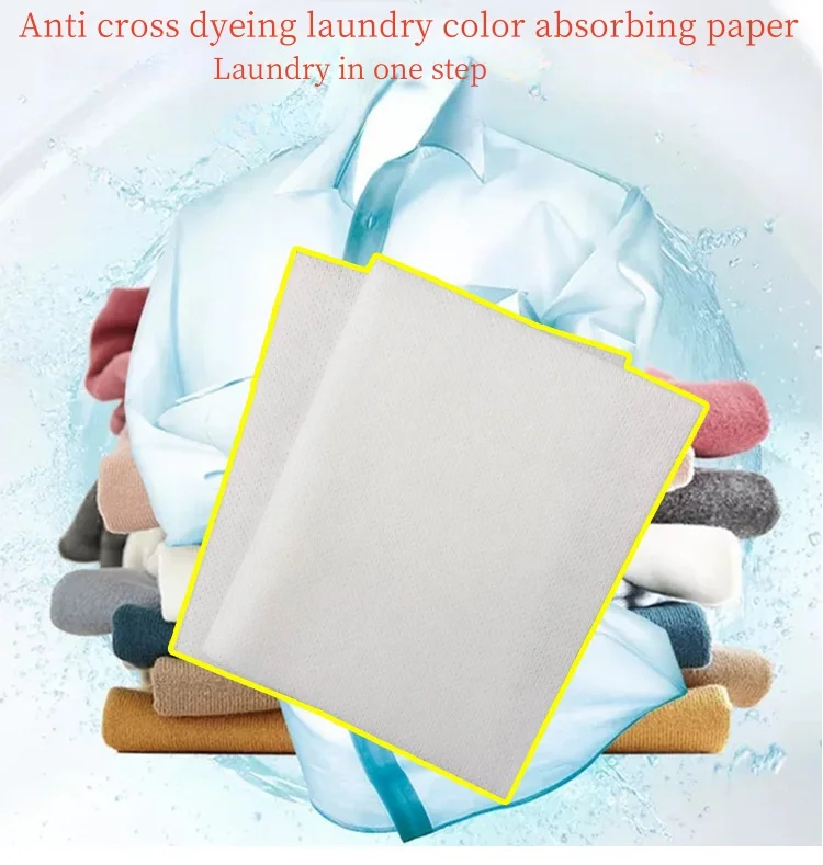 Anti-dyeing Laundry Tablet Anti-cross-dyeing Washing Paper Color Absorbing Paper Clothing Anti-staining Laundry Film Household