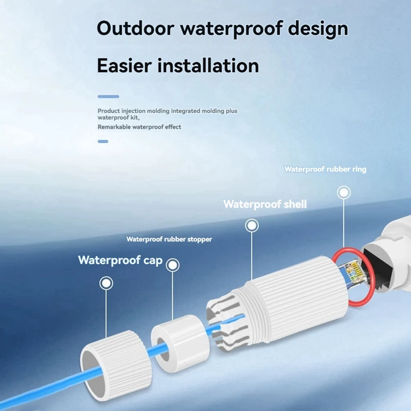 48V naar 12V POE-splitter waterdicht met video- en voedingsadapterkabel voedingsmodule voor IP-camera-extender