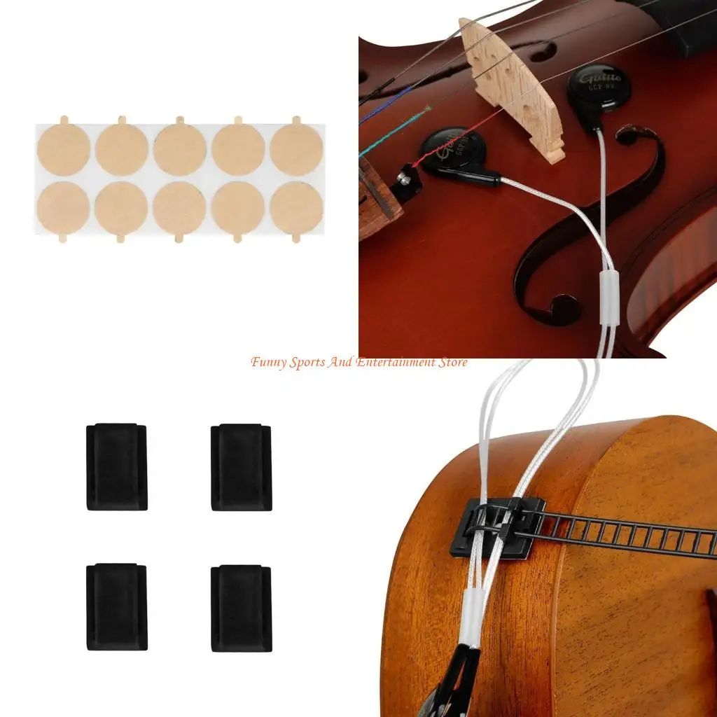 

C4DE Гитарный звукосниматель, пьезоэлектрический преобразователь, гитарные скрипки, струнные музыкальные инструменты