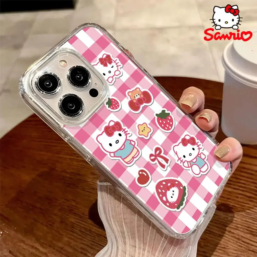Kitty Katze Handyhülle Iphone 16/15/14/13/12/11/x/xs/xs Max Frau Handyhülle Shell Hello Kitty Kawaii Accessoire Geburtstagsgeschenk