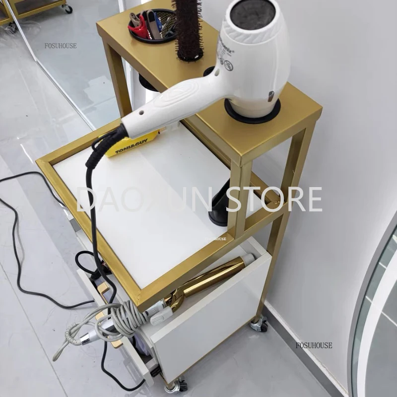 Modern Hair Salon Special Tool Salon Trolleys Barber Shop Spa Cabinet Nail Hair Shop Cutting Auxiliary Carts Salon Aesthetics