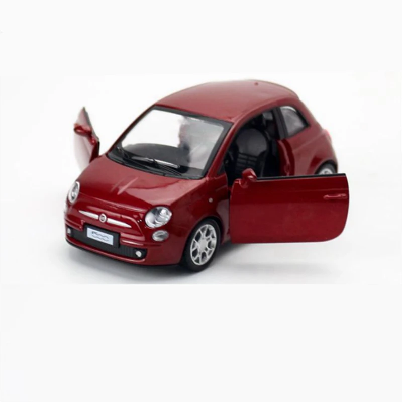 1:32 Fiat 500 Alloy Mini Car Model Diecast Metal Toy Vehicles Car Model High Simulation Miniature Scale Collection Children Gift