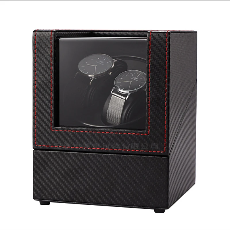 New  Upgraded Double Watch Winder for Automatic Watches Watch Box Usb Cable 1-0  / 2-0 PU Leather