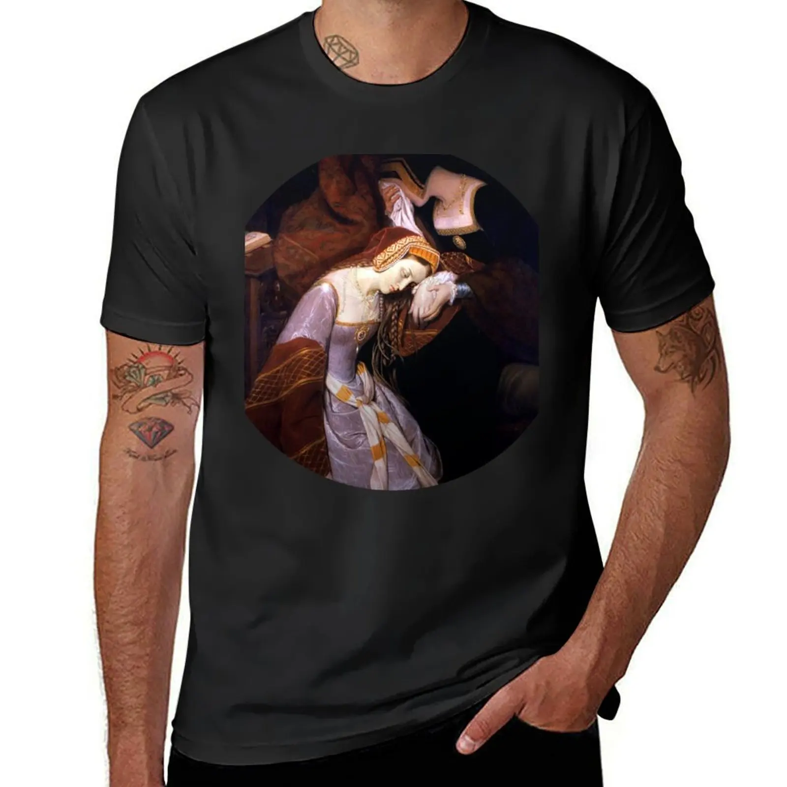 

Anne Boleyn in the Tower by Edouard Cibot The six T-Shirt quick drying oversized vintage clothes men clothes