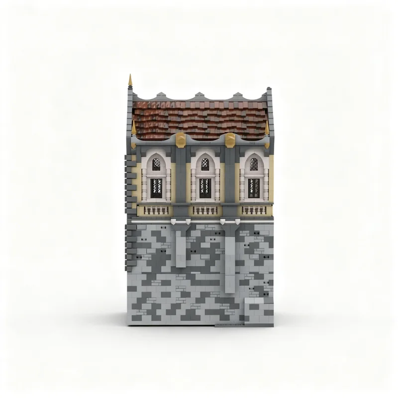 5019pcs MOC H17 Small Palace Library Dining Practce Model Toy Building Blocks Architecture Christmas Gift DIY Idea Assemble