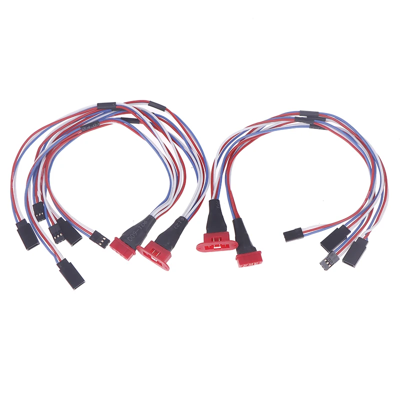 MPX 8 Pin Golden Plated Connector Multi-Wires Servo Extension Plug Male Female 2/ 3 Wires For RC Model Fixwing Glider Airplanes