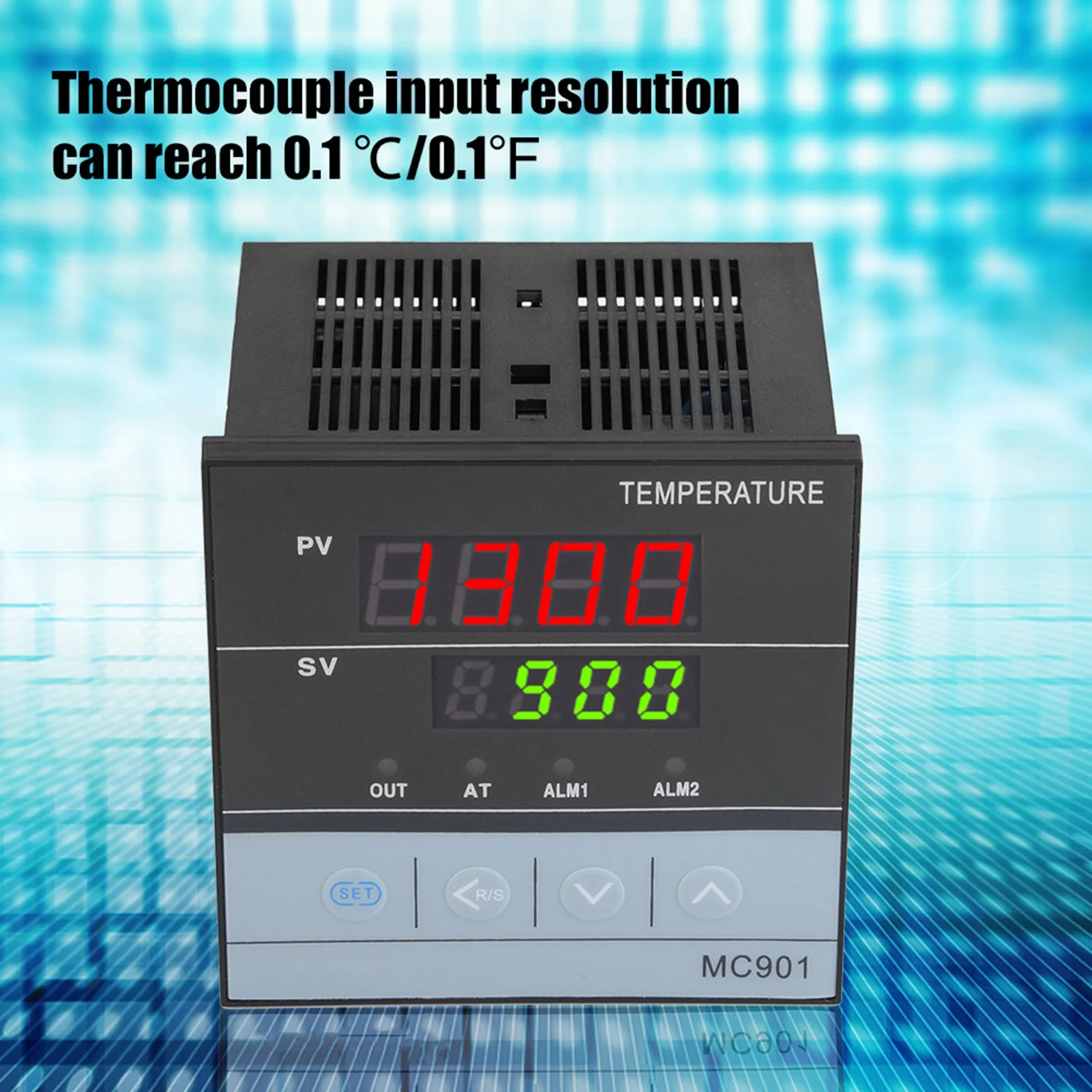 

Digital PID Temperature Controller MC901 Digital PID Temperature Controller K Type PT100 Sensor Input Relay SSR Output MC901