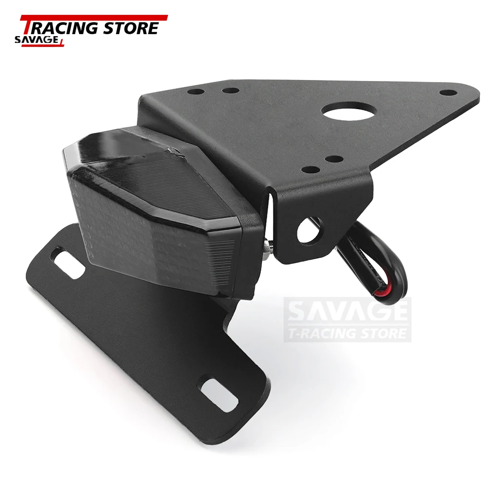 For HONDA XR400R XR250R LED Light Tail Tidy License Plate Holder XR 400 250 Motard Motorcycle Rear Brake Tail Light Turn Signal