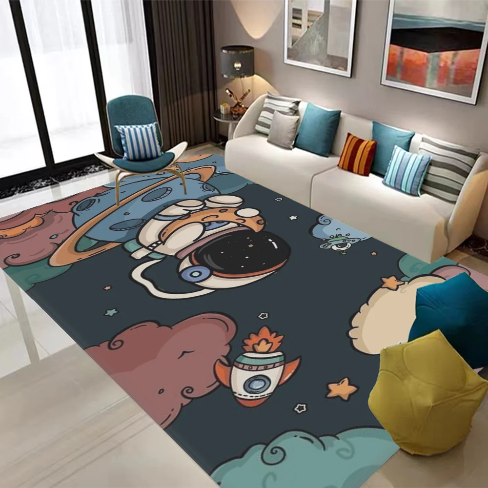 Cartoon Space Astronaut Floor Mat Bath Mat Nordic Style Home Doormat Bathroom-Toilet Mats Bedroom Welcome Doormat