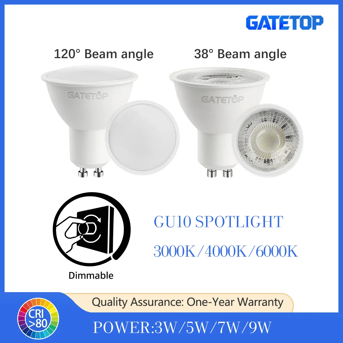 20Pcs Dimmable GU10…