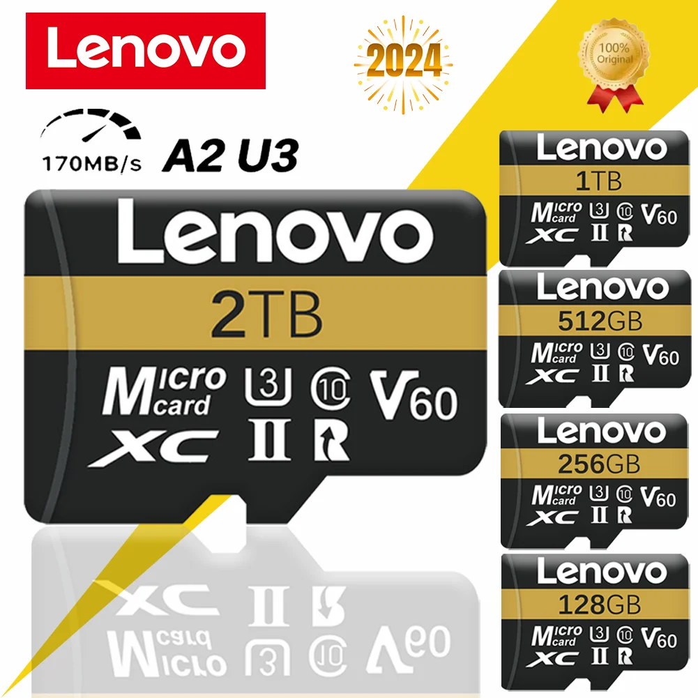 Lenovo 2TB V30 Extreme PRO Micro TF SD Card 128GB 512GB 1TB UHS-I Memory Card TF Card 200MB/s C10 U3 4K for Camera Steam Deck