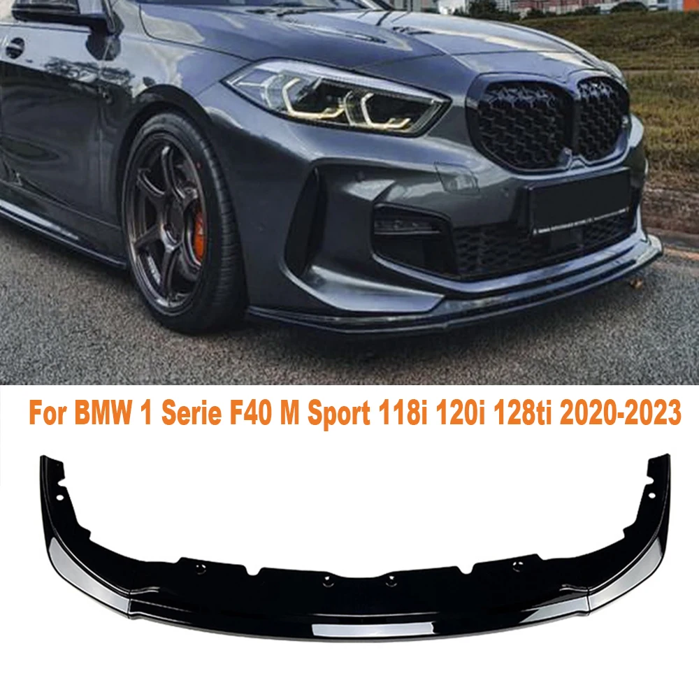 Front Bumper Lip Splitter Diffuser Body Kit Spoiler Bumper For BMW 1 Serie F40 M Sport 118i 120i 128ti 2020-2023 Guard Protector