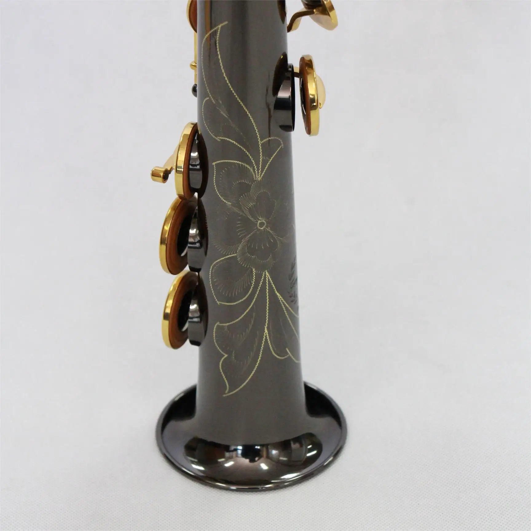 Chinese woodwind instrument soprano saxophone Gold Lacquer keys saxophone soprano professtionnel