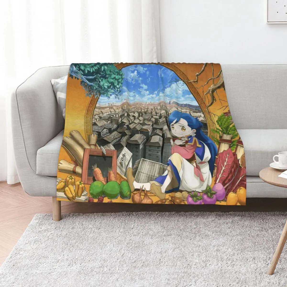 Ascendance of a Bookworm 3 Throw Blanket Cute decorative Decoratives Kid'S Sofas Designers Blankets