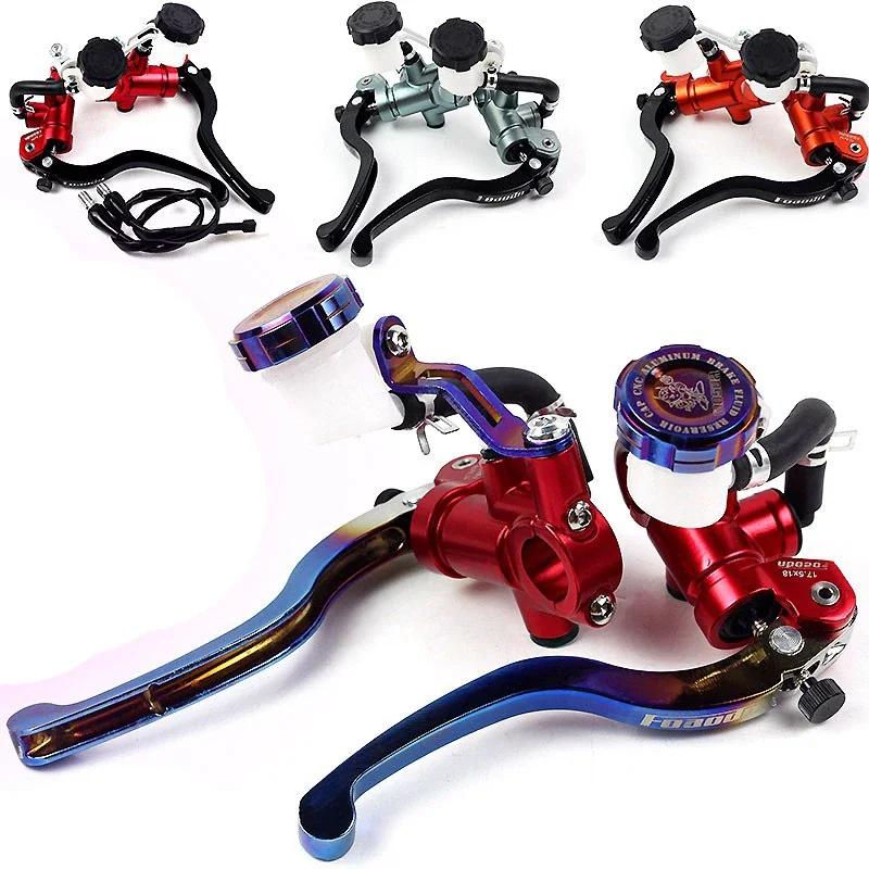 7/8-inch Universal Motorcycle Brake Handles Handlebars Hydraulic Clutch Master Cylinder Levers Pit Pro For HONDA For Yamaha