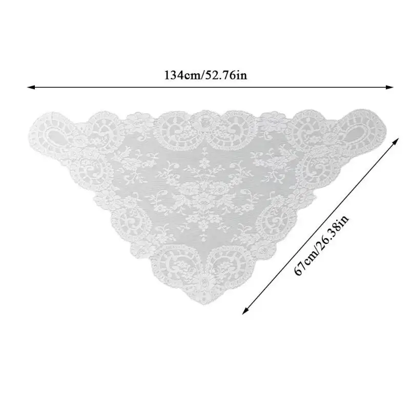 الإسبانية التقليدية مثلث الدانتيل مانتيلا المرأة رئيس يغطي الحجاب الكنيسة المسيحية الكاثوليكية