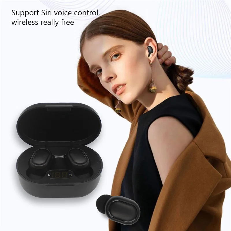 TWS In-Ear Earbuds Call Headset Noise Reduction Wireless Headphones Wireless Earphones Stereo Bluetooth Auriculares Headphones