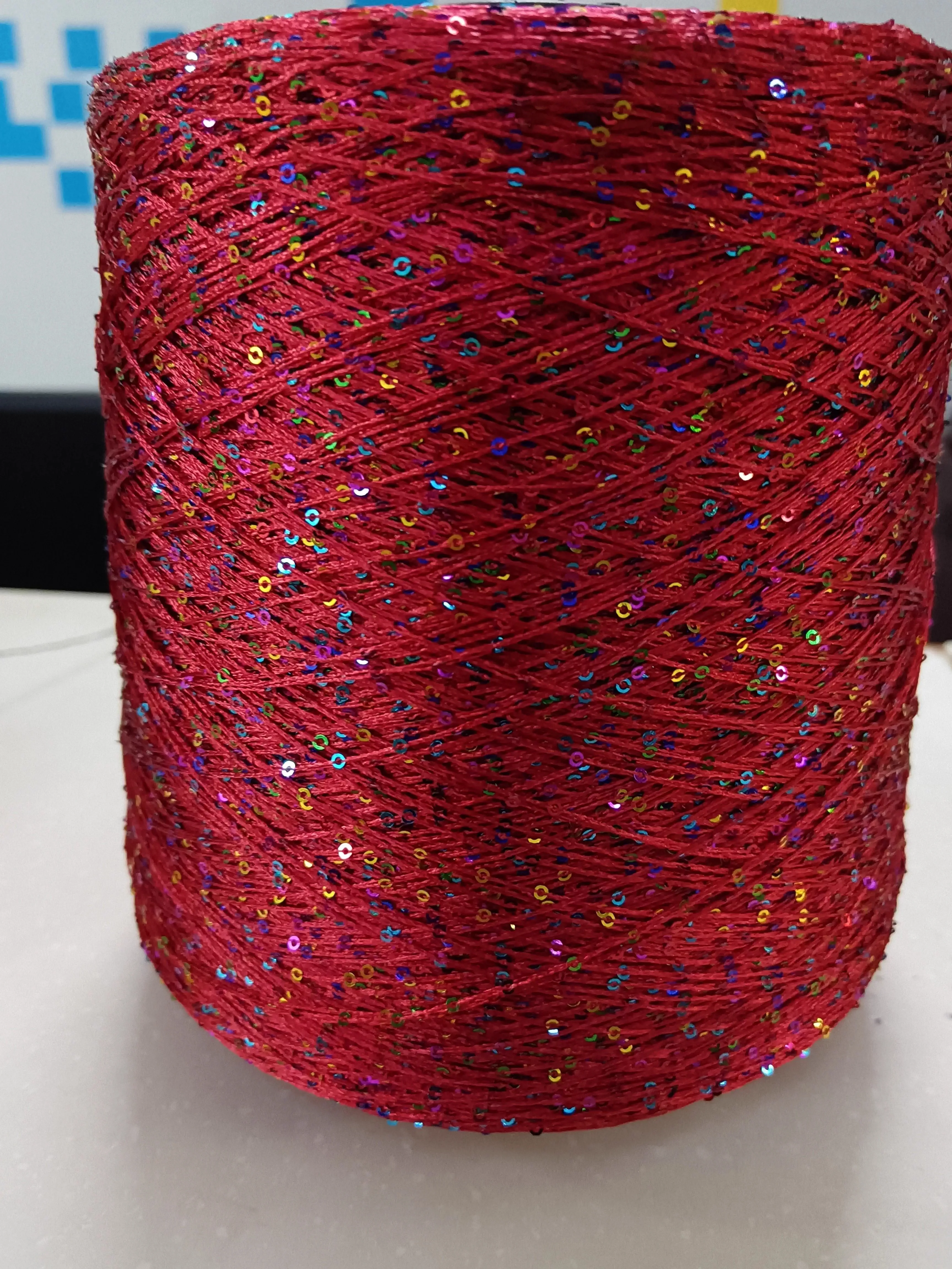 

250 г нежной и мягкой пряжи, пряжи с пайетками для вязания крючком, для вязаных сумок, одежды, кукол, ниток.