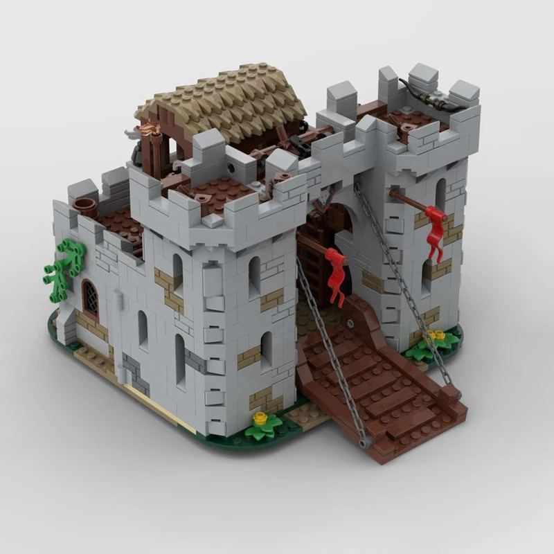 1180 قطعة MOC Wolfpack Castle طبعة جديدة نموذج العمارة في العصور الوسطى مفصل لتقوم بها بنفسك التعليم اللبنات هدية عيد ميلاد