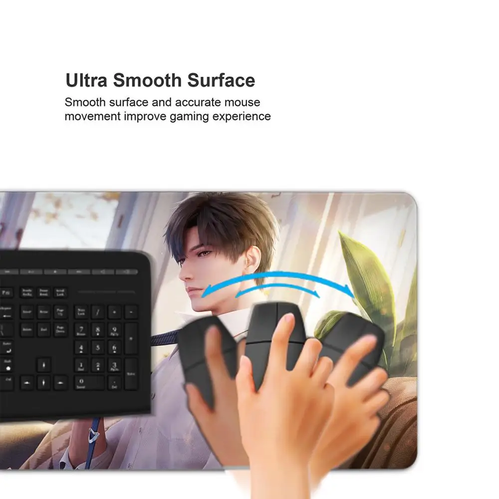 Love and Deepspace Mousepad Custom Skin Cartoon Anime Gaming Mouse Pad Keyboard Mouse Mats Desk Mat Accessories Girls Bedroom