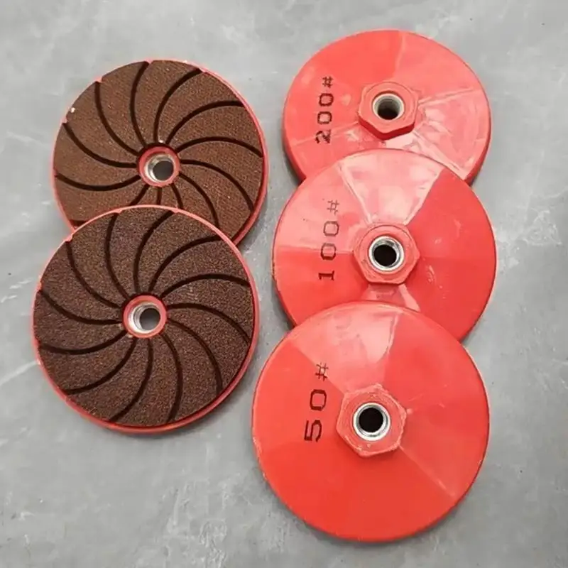 

R53F Carborundum Polishing Pads Kits Wet Dry Countertop Polish Pad for Angle Grinder